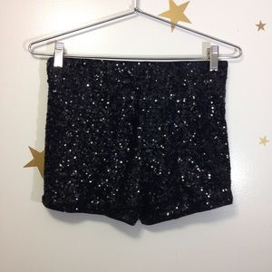 Sequin High Waisted Shorts